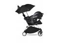YOYO2 poussette compacte avec siège auto pour bébé iZi Go Modular noir et ombrelle (cadre blanc 0+) - Babyzen - BU341