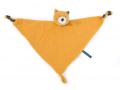 Doudou lange chat moutarde Lulu Les Moustaches - Moulin Roty - 666025