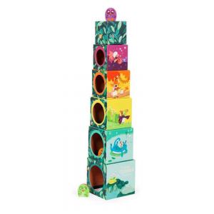 Cubes empilables Dans la jungle - Moulin Roty - 668210