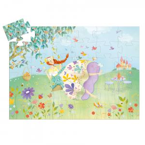 Djeco - DJ07238 - Puzzle silhouette - La princesse du printemps - 36 pcs (423152)