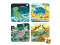 4 Puzzles Evolutifs- Dinosaures (6-9-12-16 Pcs) - Janod - J02657