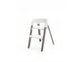 Chaise haute Stokke® Steps™ hêtre blanc/Gris Brume (White/Hazy Grey) - Stokke - 349703