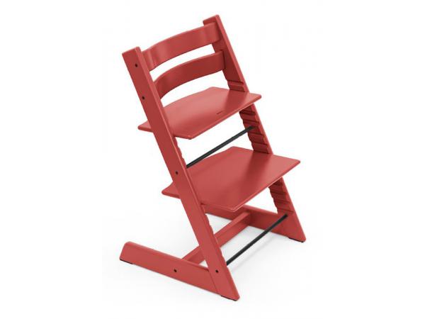 Chaise haute enfant évolutive tripp trapp rouge chaud