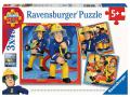 Puzzles enfants - Puzzles 3x49 pièces - Notre héros Sam le pompier - Ravensburger - 05077