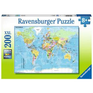 Puzzles enfants - Puzzle 200 pièces XXL - Carte du Monde - Ravensburger - 12890