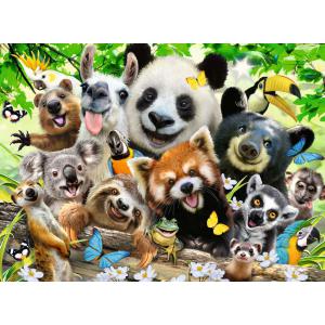 Puzzle 300  pièces - XXL - Le selfie des animaux sauvages - Ravensburger - 12893