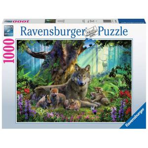 Ravensburger - 15987 - Puzzle 1000 pièces - Famille de loups dans la forêt (426508)