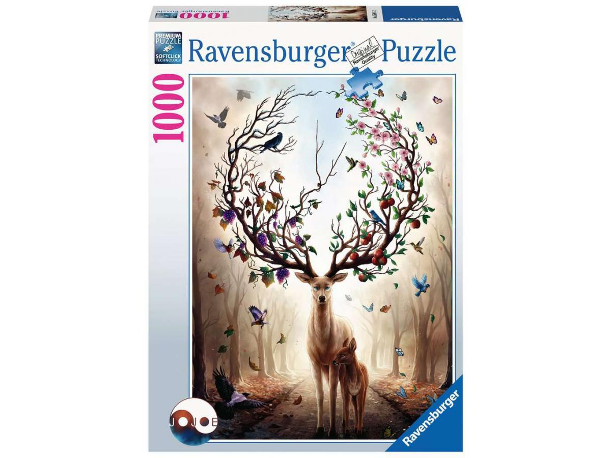 Ravensburger - Puzzles adultes - Puzzle 1000 pièces - Cerf fantastique