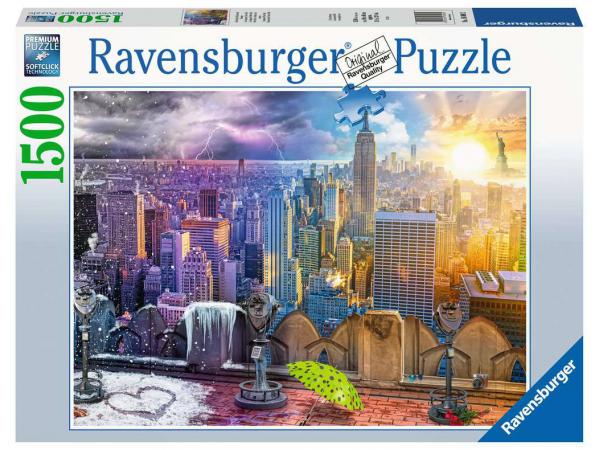 Puzzles adultes - puzzle 1500 pièces - les saisons à new york