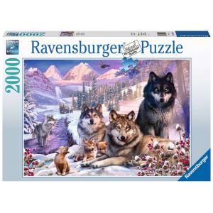 Ravensburger - 16012 - Puzzle 2000 pièces - Loups dans la neige (426548)