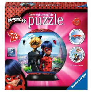 Puzzle 3D Ball 72  pièces -  Miraculous - Miraculous - 11167