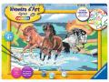 Jeux créatifs - Numéro d'art - grand - Horde de chevaux - Ravensburger - 28682
