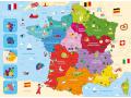 Puzzle 250 pièces - Carte de France - Nathan puzzles - 86875