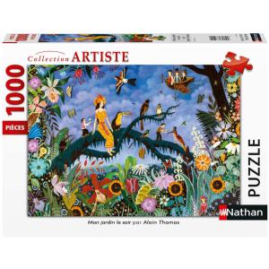 Puzzle Nathan 1000 pièces - MoNathan jardiNathan le soir / AlaiNathan Thomas - Nathan puzzles - 87633