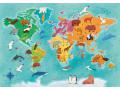 Puzzle enfant, Exploring Maps 250 pièces - Monde - Animaux - Clementoni - 29063