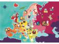 Puzzle enfant, Exploring Maps 250 pièces - Europe - Célébrités - Clementoni - 29061