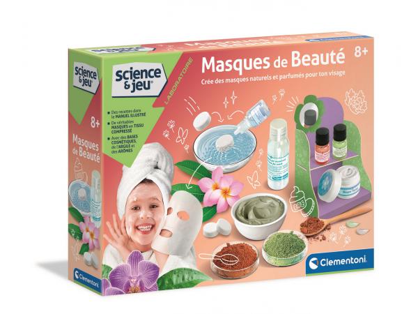 Science et jeu laboratoire, masques de beauté