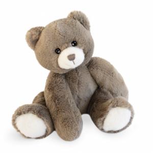 Peluche ours oscar - taupe - taille 25 cm - boîte cadeau - Histoire d'ours - HO3026