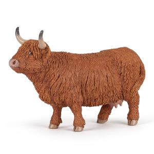 Vache Highland - Dim. 13 cm x 4,8 cm x 4,3 cm - Papo - 51178