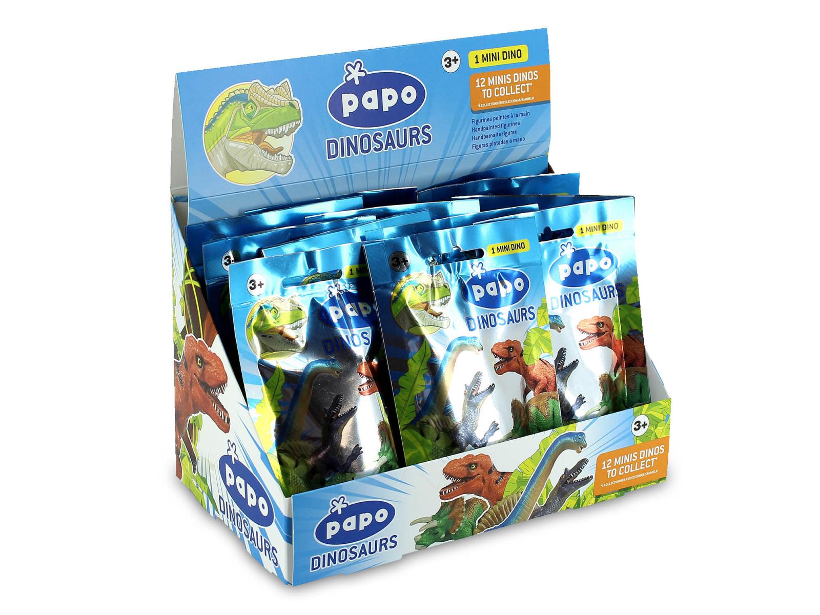 Papo - Pochette surprise Mini Dino (12 pcs) - Dim. 0 cm x 0 cm x 0 cm