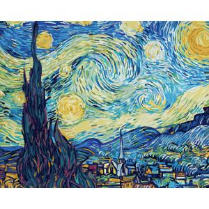 Peinture aux numéros - La nuit étoilée 40x50cm - Schipper - 609130816