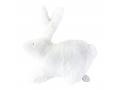 Doudou musical lapin blanc Emma - Position allongée 25 cm, Hauteur 15 cm - Dimpel - 885768