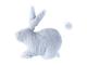 Doudou musical lapin bleu Emma - Position allongée 25 cm, Hauteur 15 cm