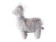 Baby alpaca greige Lulu - Position allongée 32 cm, Hauteur cm