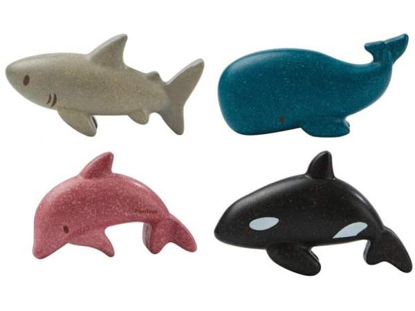 Figurines : 4 animaux de la mer