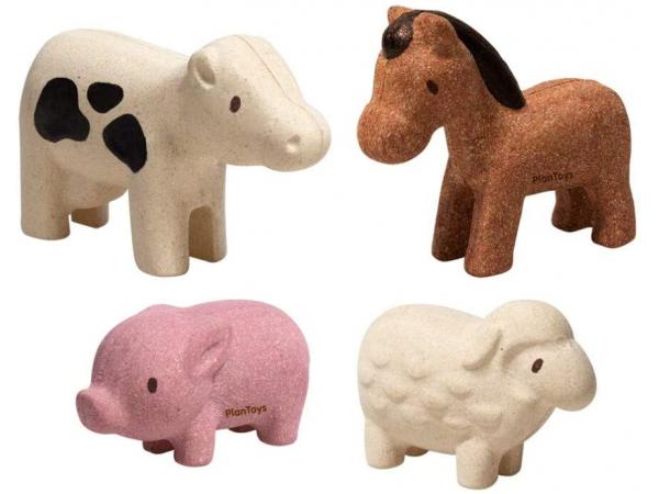 Figurines : 4 animaux de la ferme