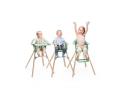 Chaise haute enfant Clikk blanc avec coussin et ezpz set de table - Stokke - BU227