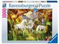 Puzzles adultes - Puzzle 1000 pièces - Licornes dans la forêt - Ravensburger - 15992
