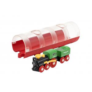 Train a vapeur et tunnel - Thème Exploration - Age 3 ans + - Brio - 89200