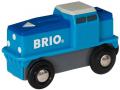Locomotive de fret bleue a pile - Thème Transport de marchandises - Age 3 ans + - Brio - 13000
