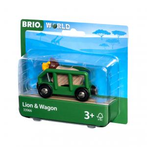 Brio - 33966 - Wagon et lion - Thème Exploration - Age 3 ans + (433348)