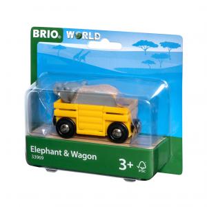 Brio - 33969 - Wagon et éléphant - Thème Exploration - Age 3 ans + (433354)
