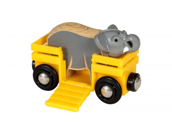 Wagon et éléphant - thème exploration - age 3 ans +