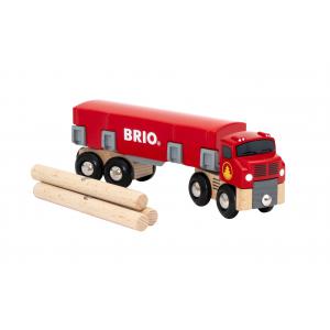 Camion de transport de bois - Thème Transport de marchandises - Age 3 ans + - Brio - 33657