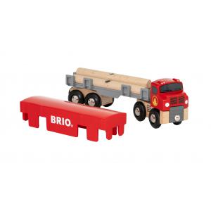 Camion de transport de bois - Thème Transport de marchandises - Age 3 ans + - Brio - 33657
