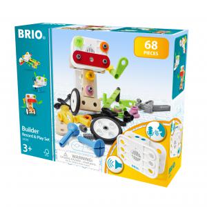 Brio - 34592 - Coffret builder et enregistreur de voix 68 pièces - Age 3 ans + (433434)