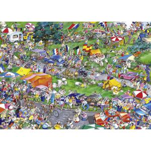 Puzzle 1000 pièces triangular cycle race - Heye - 29888