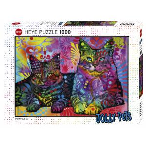 Puzzle 1000p Jolly Pets Devoted 2 Cats Heye - Heye - 29864