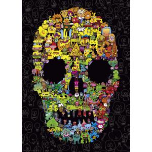 Puzzle 1000p P. A. M. F. Doodle Skull Heye - Heye - 29850