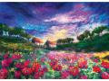 Puzzle 1000 pièces felted art sundown poppies - Heye - 29917