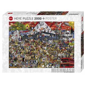 Puzzle 2000 pièces mishmash british music history - Heye - 29848