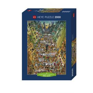 Puzzle 2000 pièces cartoon classics protest! - Heye - 29820