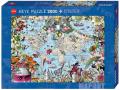 Puzzle 2000 pièces ma pièces art quirky world - Heye - 29913