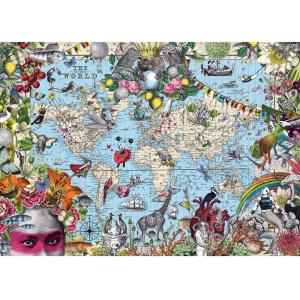 Puzzle 2000 pièces ma pièces art quirky world - Heye - 29913