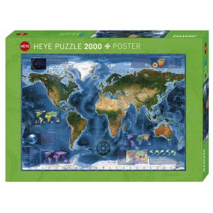 Puzzle 2000p Map Art Satellite Map Heye - Heye - 29797