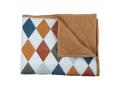 Blanket - Diamond - Patchwork, Multi Colours-One Size - Fabelab - 2006237709